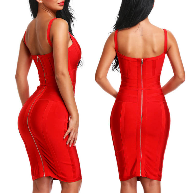 Bandage Backless Dress - Image 2
