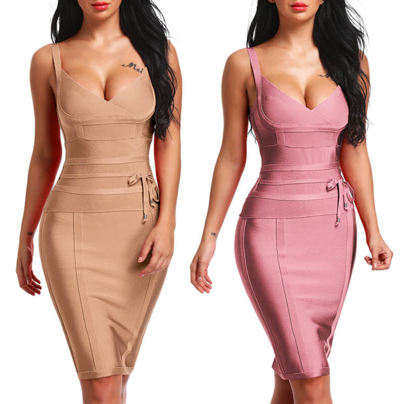 Bandage Backless Dress - Image 5
