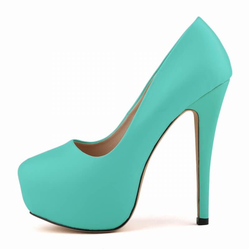 Jaydanne Heel Leather Pumps - Image 6