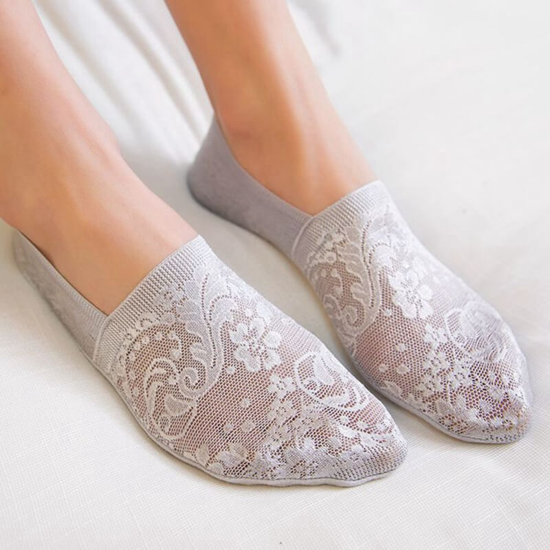 Flowers Invisible Socks
