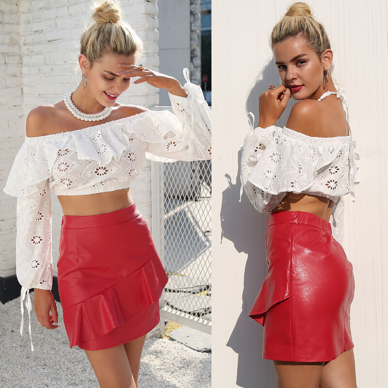 Short Street Wear Ruffle Skirt - Image 2