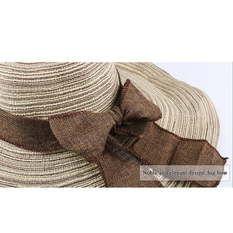 Foldable Brimmed Beach Sun Hat - Image 11