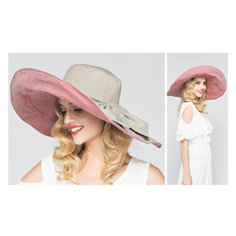 Large Wide Brim Flodable Sun Hat - Image 5