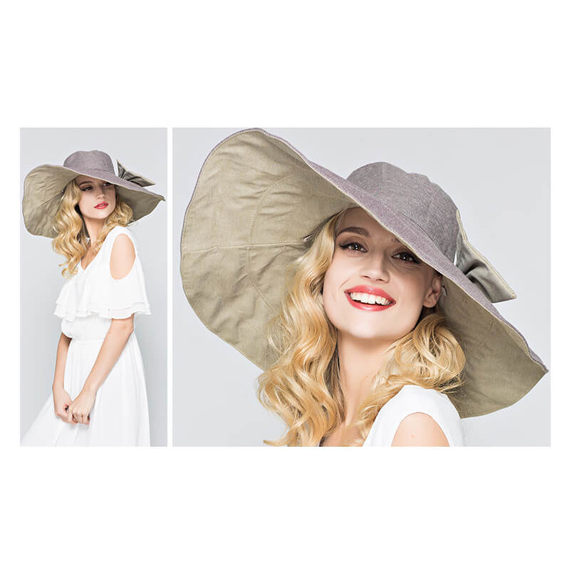 Large Wide Brim Flodable Sun Hat - Image 4