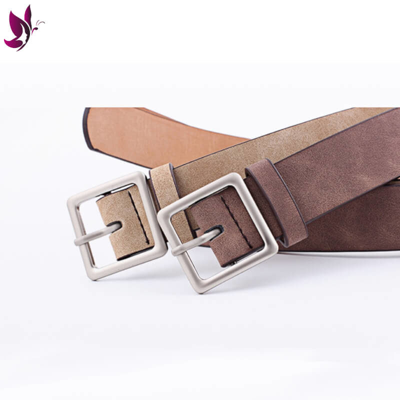 Luxury Leather Metal Pin Buckle Belt - Image 11