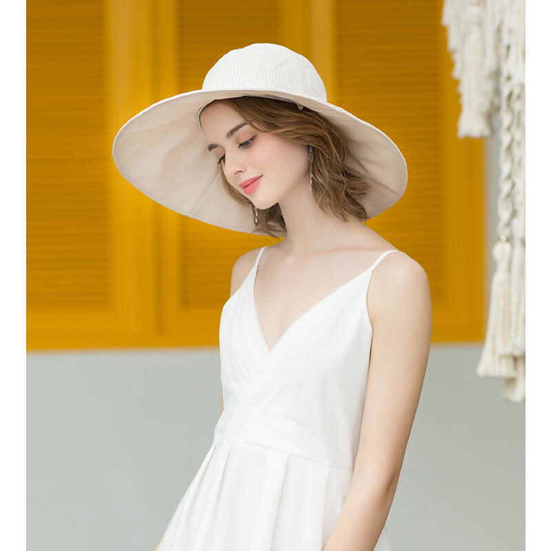 Summer Reversible Cotton Sun Hat - Image 3